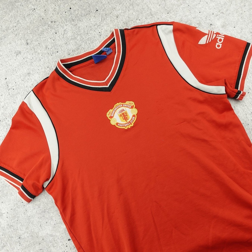 Adidas Originals Manchester United 1985 Retro Soccer Shirt Red Men Medium az1240